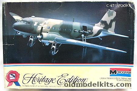 Monogram 1/90 C-47 Spooky Gunship - Heritage Edition Issue, 6059 plastic model kit